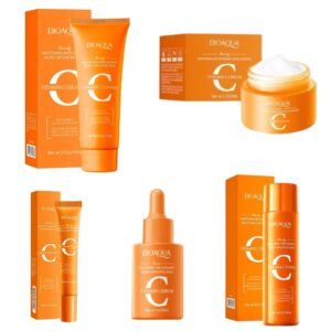 Bioaqua Kit facial vitamina C con ácido hialurónico 5 productos