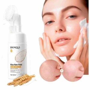 Bioaqua Espuma facial de arroz con cepillo limpiador