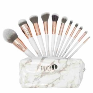 Kit de brochas marmol blanco de calidad profesional trendy