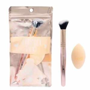 Kit brocha y esponja corrector trendy